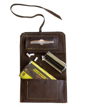 TABAQUERA CUERO CHOCOLATE