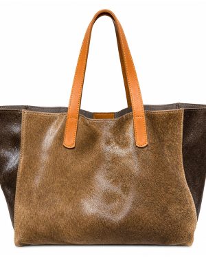 CARTERA CUERO CON PELO 3
