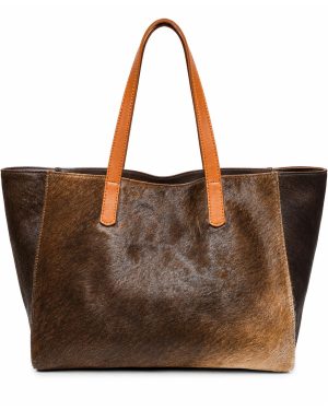 CARTERA CUERO CON PELO 9